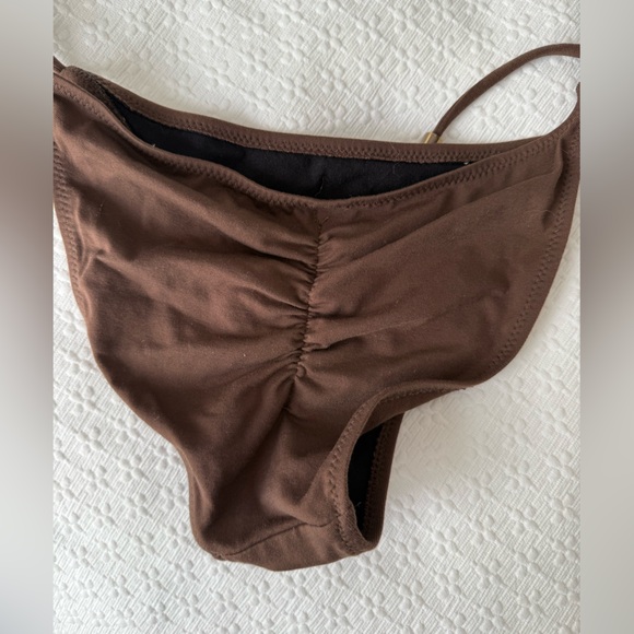 Brown String Bikini - Picture 4 of 7
